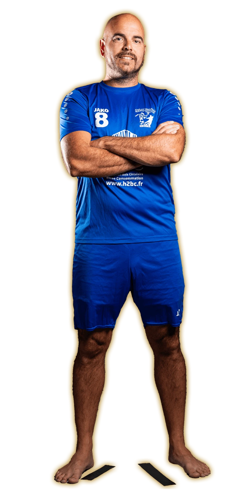 Portrait de Thomas Fortin, joueur évoluant comme ailier gauche en catégorie 'Seniors Garçons' au Sarlat Handball Périgord Noir, club de handball amateur en Dordogne