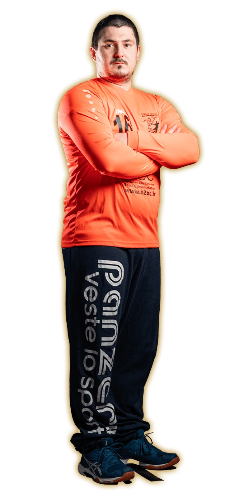 Portrait encadré de Alexandre Couderc, joueur évoluant comme gardien en catégorie 'Seniors Garçons' au Sarlat Handball Périgord Noir, club de handball amateur en Dordogne