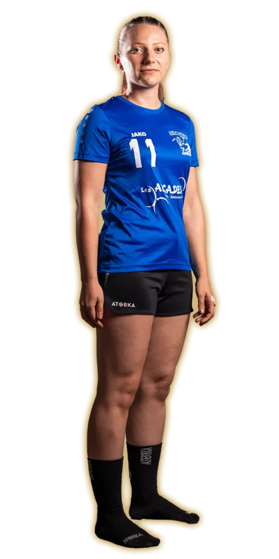 Portrait de Melanie Aupy, joueuse du Sarlat Handball Périgord Noir, club de handball amateur en Dordogne