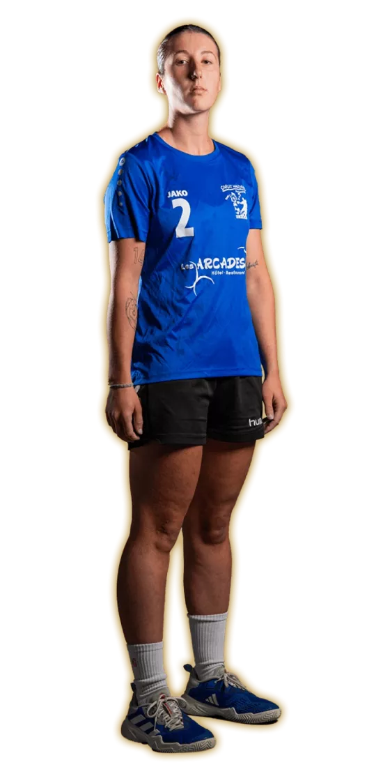 Portrait de Nadege Besse, joueuse du Sarlat Handball Périgord Noir, club de handball amateur en Dordogne