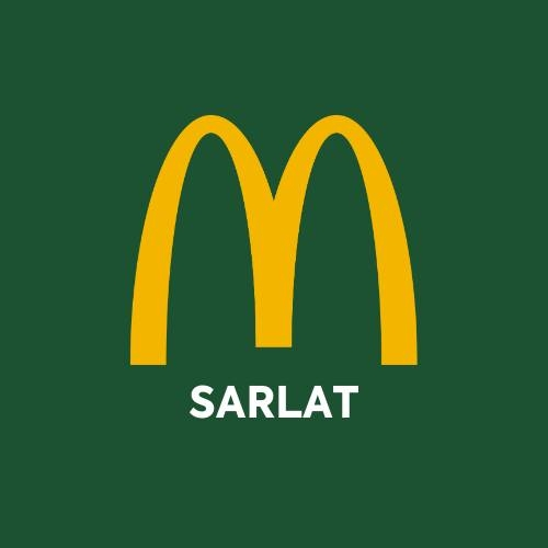 Logo de McDonald's, partenaire du Sarlat Handball Périgord Noir