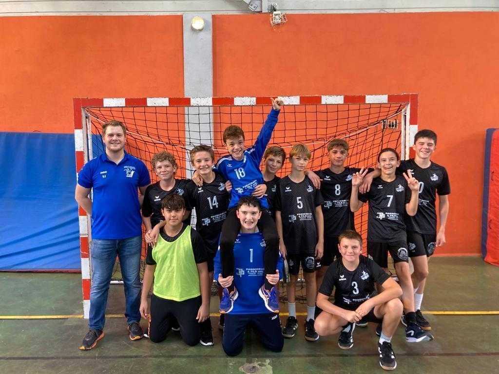 Les u15 Garçons du Sarlat Handball Périgord Noir lors de leur match du 14/10/2023
