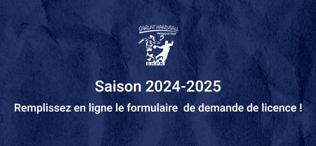 Votre licence pour la saison 2024-2025