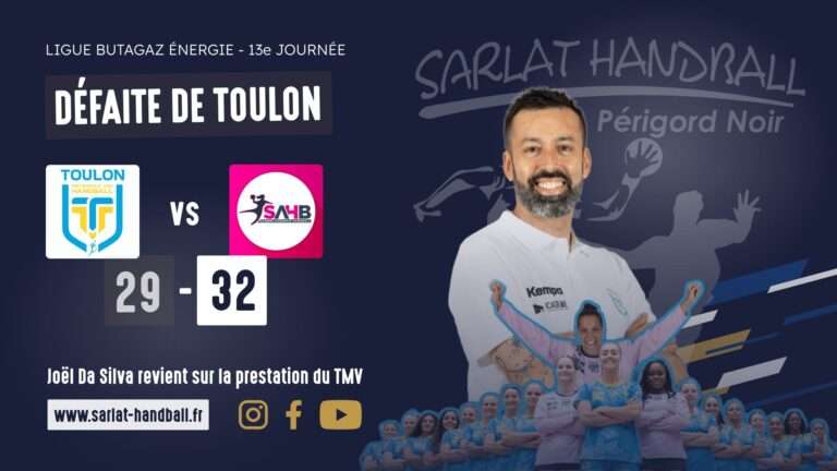 Toulon laisse échapper la victoire face à Sambre Avesnois en Ligue Butagaz Énergie